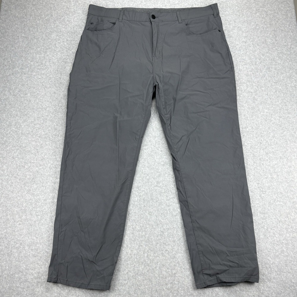 Member's Pants Men's 42x32 Gray Denali Travel Performance Comfort Straight Fit